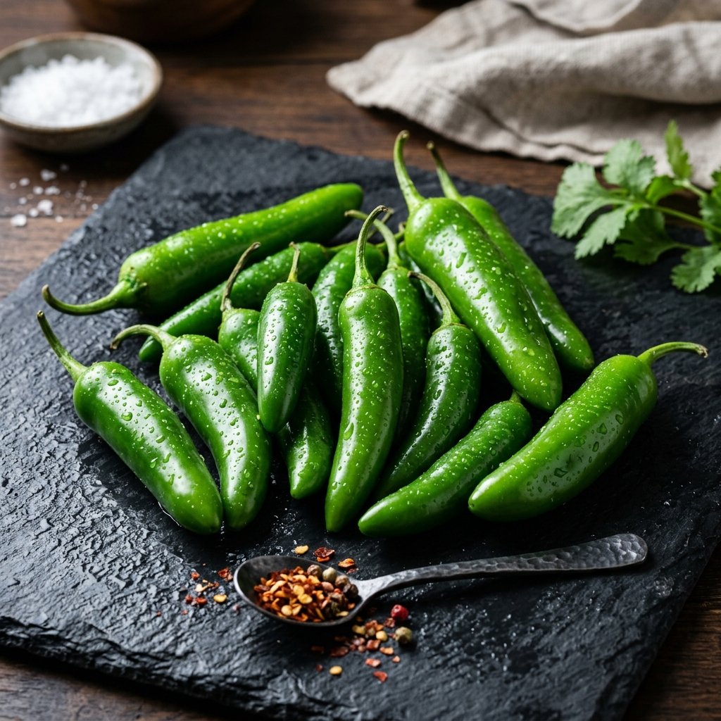 Vibrant Green Chilies